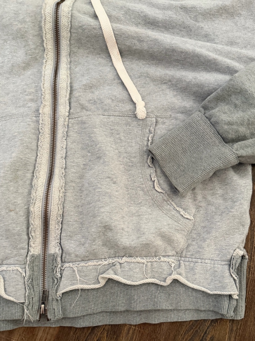 Free People We The Free Cher Twofer Hoodie S Oversized - Picture 3 of 10